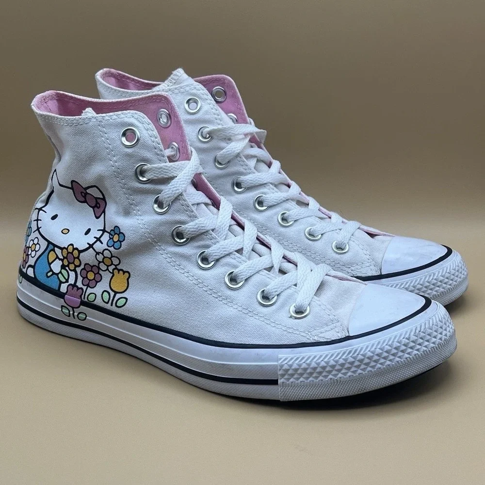 Converse All Star Chuck Taylor HELLO KITTY High Top - Women's Size 9.5 USED